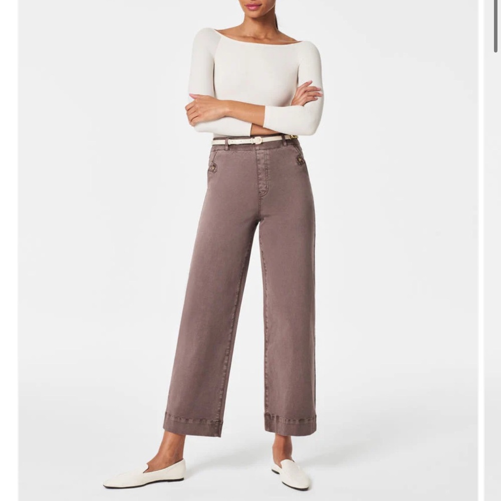 SPANX Women's Wide-Leg Pants in Smoke